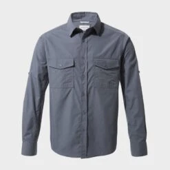 Craghoppers Men's Kiwi Long Sleeved Shirt -Fashionable Men's Clothing Store go 380824 c