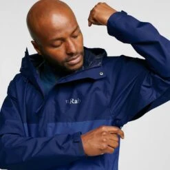 Rab Men’s Downpour ECO Waterproof Jacket -Fashionable Men's Clothing Store go 408420 f