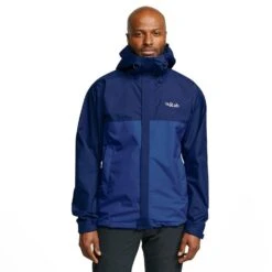 Rab Men’s Downpour ECO Waterproof Jacket -Fashionable Men's Clothing Store go 408420 z
